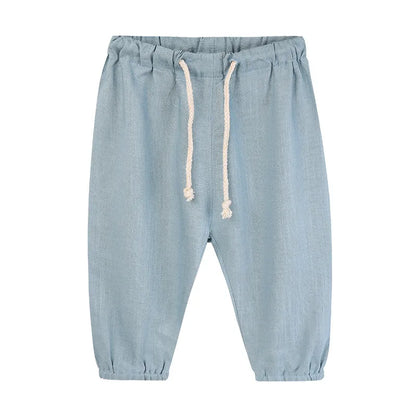 Spring & Summer Linen Baby Harem Pants