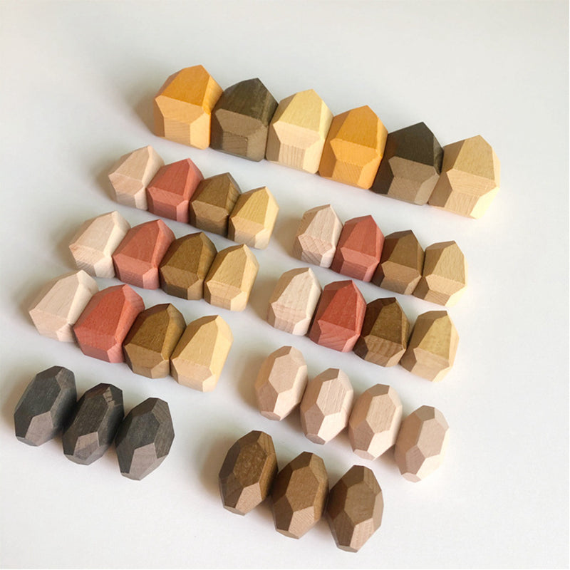 Wooden Gemstone Building Blocks