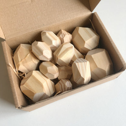 Wooden Gemstone Building Blocks