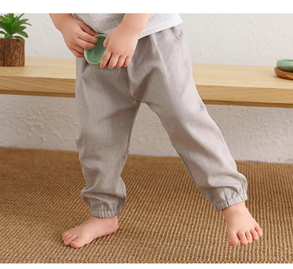 Spring & Summer Linen Baby Harem Pants