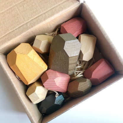 Wooden Gemstone Building Blocks