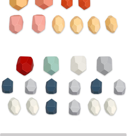 Wooden Gemstone Building Blocks