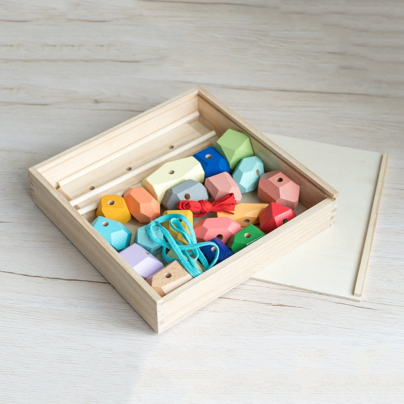 Wooden Gemstone Building Blocks