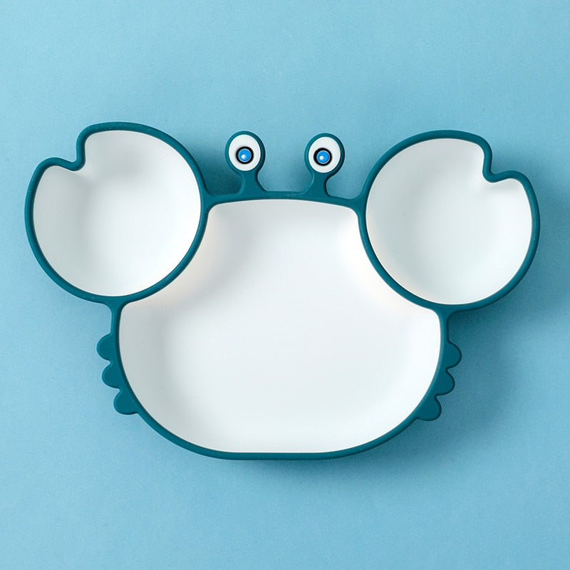 Silicone Plate Crab with Suction Cup