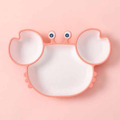 Silicone Plate Crab with Suction Cup