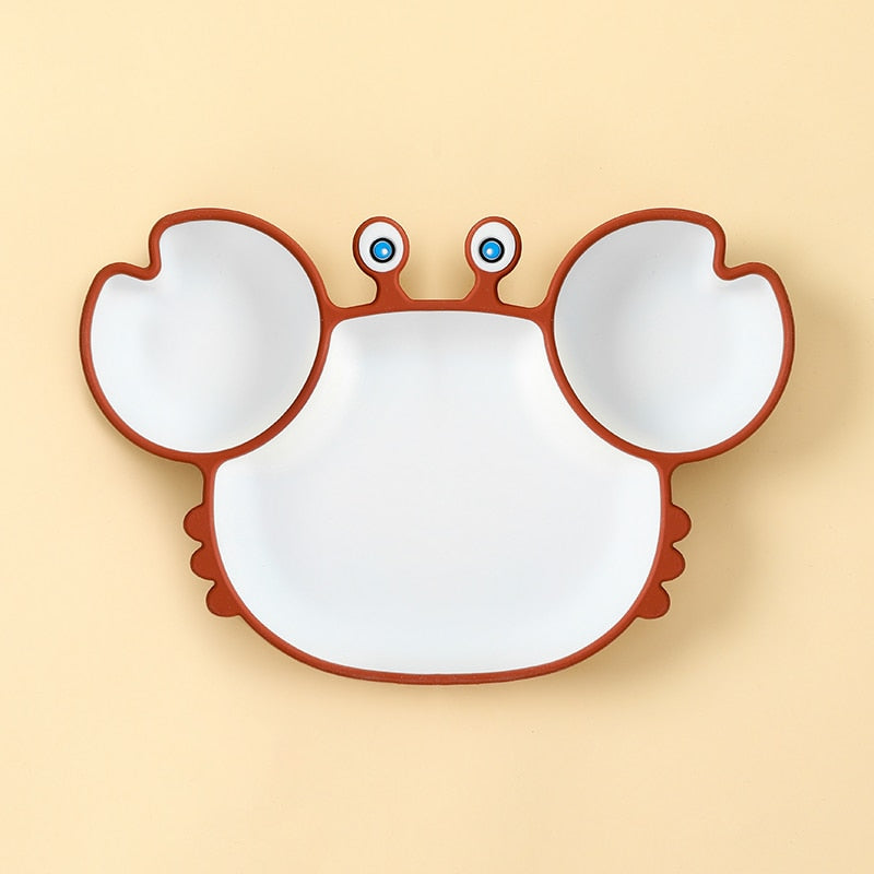 Silicone Plate Crab with Suction Cup